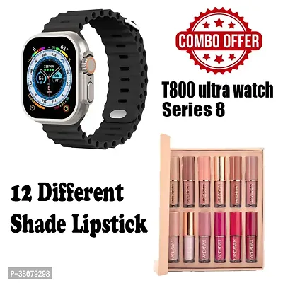 Long Lasting Lip Care Lipstick with Smart Watch, Pack of 12