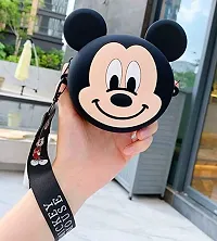 JOY STORIES? Bags for Kids, Cute Mickey Coin Purse for Girls, Adjustable Strap Crossbody Silicone Shoulder Messenger Sling Bag Wallets (Boy)-thumb3
