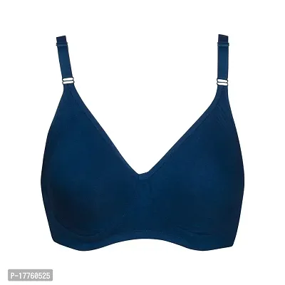 Tuck N Go Women?s Hoisery Cotton Double Layer Bra| Non-Padded Non-Wired Daily Use Soft Material Bras for Ladies  Girls