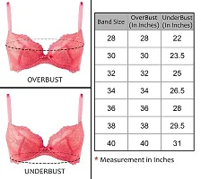 Tuck N Go Lace Bra for Women|Non-Padded Wirefree Soft Net Bra|Regular Everyday Bra for Ladies  Girls-thumb3