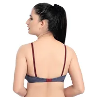 Tuck N Go? Bra for Women' s, T-Shirt Full Cup Double Layer Everyday Bra for Girls  Ladies with Beautiful Color Combination and Smooth fit-thumb2