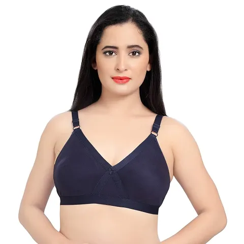 Tuck N Go Full Coverage Bra for Women| Non-Padded Non-Wired Double Layer Shaper Bras for Ladies Girls