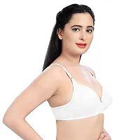 Tuck N Go Women?s Hoisery Cotton Double Layer Bra| Non-Padded Non-Wired Daily Use Soft Material Bras for Ladies  Girls (Pack of 2)-thumb3