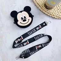JOY STORIES? Bags for Kids, Cute Mickey Coin Purse for Girls, Adjustable Strap Crossbody Silicone Shoulder Messenger Sling Bag Wallets (Boy)-thumb1