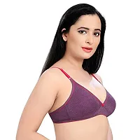 Tuck N Go Women?s Cotton Non-Padded Non-Wired Bra | Single Hook Dual Colour Regular Bra for Ladies  Girls (Pack of 2)-thumb3