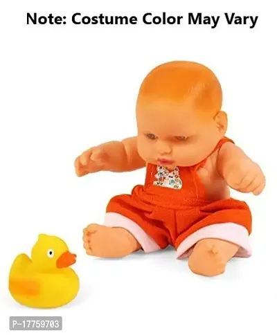 JOY STORIES? Baby Boy Doll for Babies / Full Vinyl Doll with Duck Toy for Girls  Boys / Realistic Sitting Dolls for Kids (Color May Vary)-thumb2