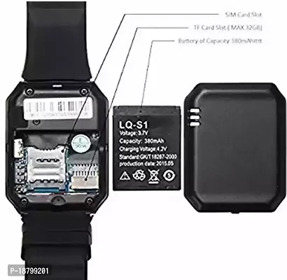 Bluetooth DZ09 Black Smart Watch Wrist Watch Phone with Camera  SIM Card Support-thumb3