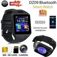 Bluetooth DZ09 Black Smart Watch Wrist Watch Phone with Camera  SIM Card Support-thumb1