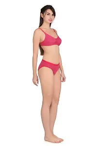 Rani Cotton Spandex Bra  Panty Set For Women's-thumb1