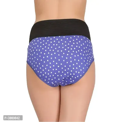 Blue Cotton Blend  Hipster Briefs For Women's-thumb2