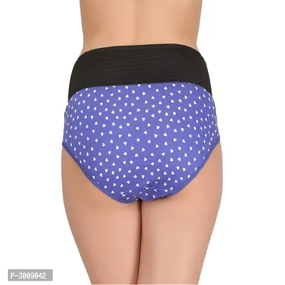 Blue Cotton Blend  Hipster Briefs For Women's-thumb3