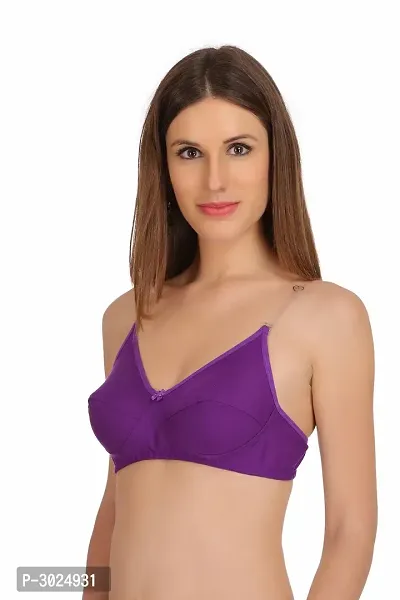 Trendy  Purple Hosiery Bras-thumb2