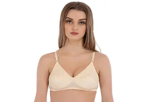 Trendy  Cream Cotton Sexy Bras-thumb3