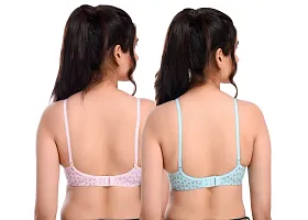 Multicoloured Cotton Blend Printed Bras For Women-thumb4