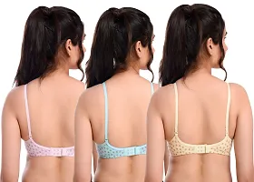 Multicoloured Cotton Blend Printed Bras For Women-thumb4