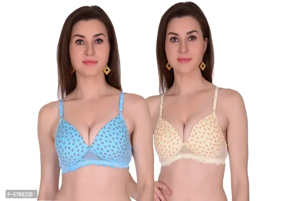 Buy Multicoloured Cotton Blend Printed Bras For Women Online In India At  Discounted Prices