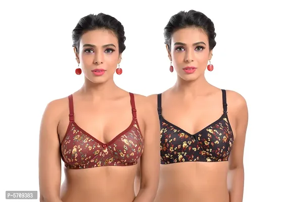 Floral Padded Bra (Combo 2)