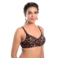 Multicoloured Cotton Blend Printed Bras For Women-thumb2