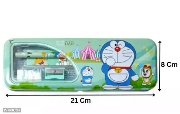 Premium Quality Doraemon Theme Metal Pencil Box Case-thumb0