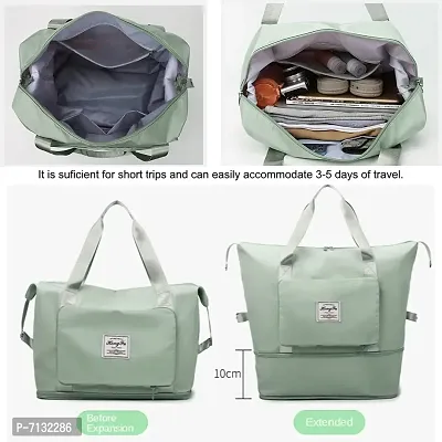 Green Nylon Self Pattern Handbags For Women-thumb3