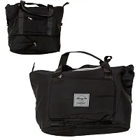Black Nylon Self Pattern Handbags For Women-thumb1