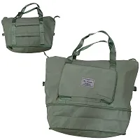Green Nylon Self Pattern Handbags For Women-thumb1