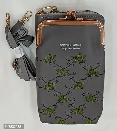 Ladies purse with mobile holder clearance