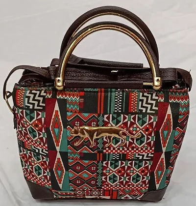 Elegant Velvet Printed Handbags For Women