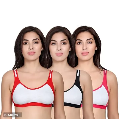 Buy Womens Non-padded Non-wired Seamless Bra(Pack of 3) Online In