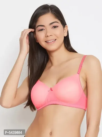 Clovia Padded Non-Wired Full Cup Multiway T-Shirt Bra In Dark Pink-thumb0