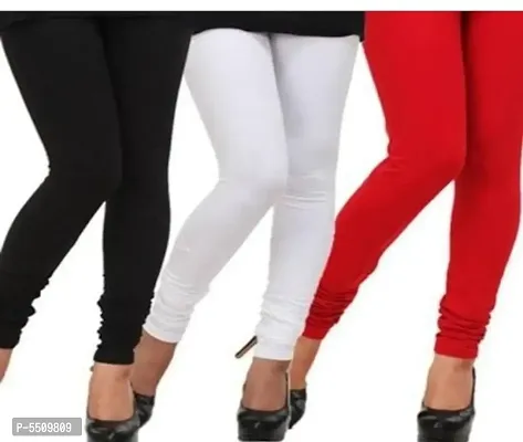 Stylish Cotton Solid Multicolored Leggings For Women-thumb0