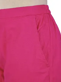 Stylish Magenta Rayon Solid Ethnic Pants For Women-thumb3