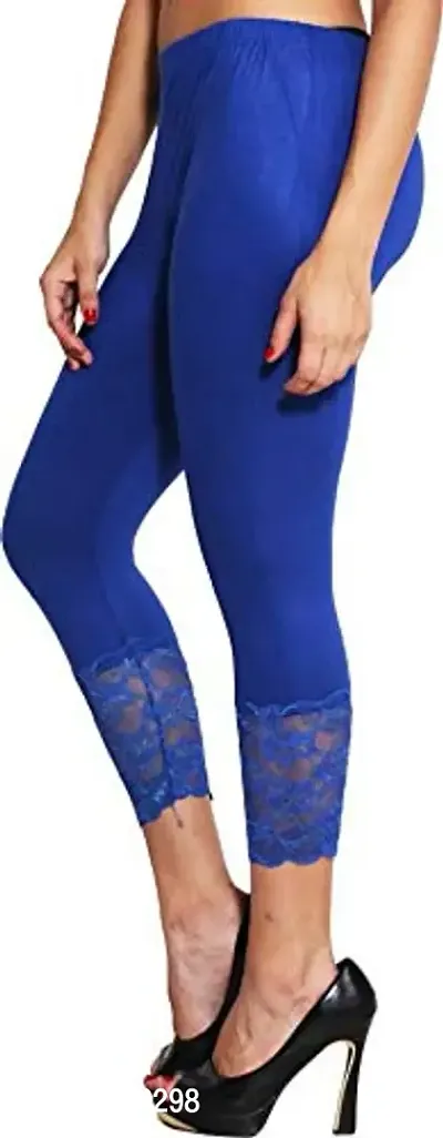 Fancy Capri Leggings for Women | Stylish Net Capri for Girls-thumb3