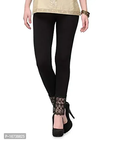 Bottom Lace/Net 3/4th leggings for girl's and women's-thumb5