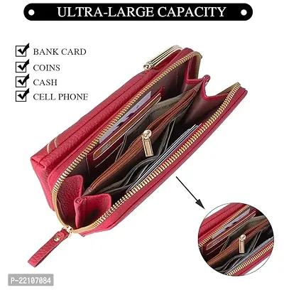PU Women's Mobile Cell Phone Cash Card Holder Cross-Body Sling Bag Girl's Small Hand Wallet-thumb4
