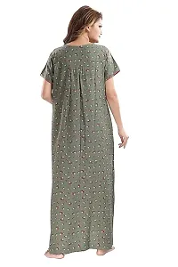 Designer Nighty for Women | Floral Printed Night Gown-thumb1