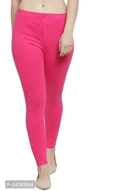 Womens Stretch Fit Cotton Lycra Leggings Pack of 2-thumb2