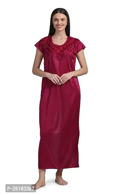 Classic Satin Nighty for Women-thumb0