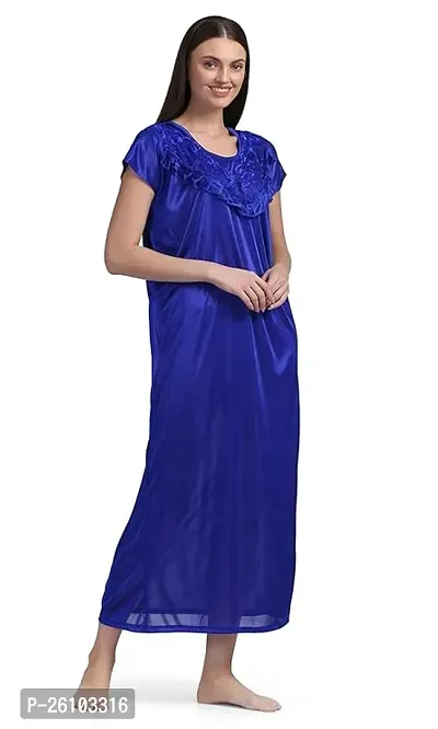 Classic Satin Nighty for Women-thumb5