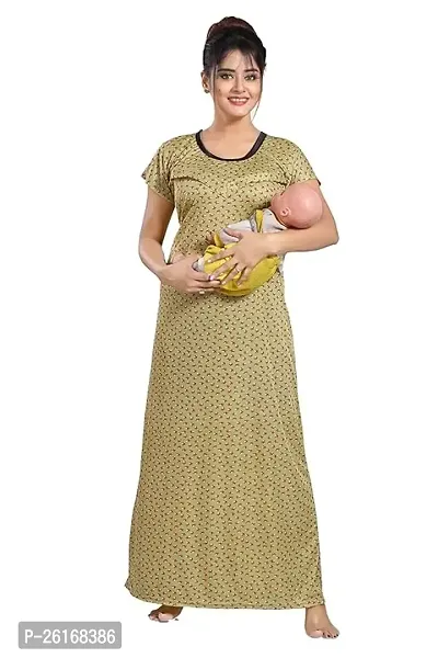 Printed Sarina  Feeding/Maternity Gown for Women