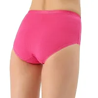 Solid Cotton Lycra Full Brief Panty Pack(Pack of 3)-thumb4