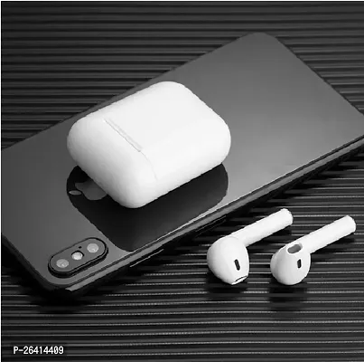 Stylish White In-ear Bluetooth Earbud With Microphone