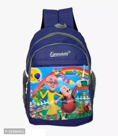 Stylish Graphic Printed Multicoloured Waterproof School Bags For Boys And Girls