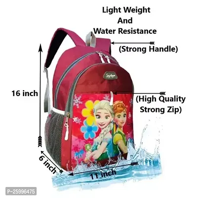 Stylish Graphic Printed Multicoloured Waterproof School Bags For Boys And Girls