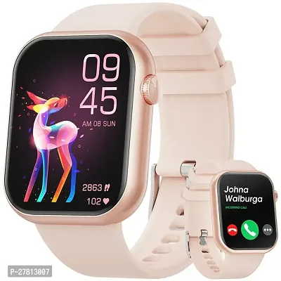 i8 Pro Max pink Touch Screen Bluetooth Smartwatch with Activity Tracker Compatible Android  iOS Smartphones (Pink)