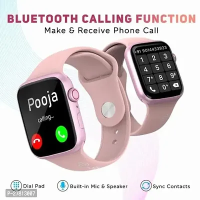 i8 Pro Max pink Touch Screen Bluetooth Smartwatch with Activity Tracker Compatible Android  iOS Smartphones (Pink)-thumb3