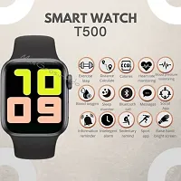 T-500 smartwatch Text Messaging, Pedometer, Heart Rate Monitor (Black) Smartwatch-thumb1