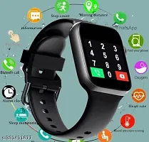 T500 Smart Watch Enabled with Bluetooth Calling and Fitness Tracker Smartwatch  (Black Strap, Free Size)-thumb3