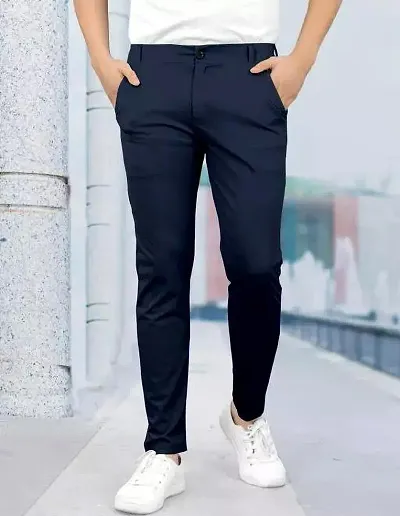 Men's Trousers & Lowers in polyester on sale | FASHIOLA INDIA