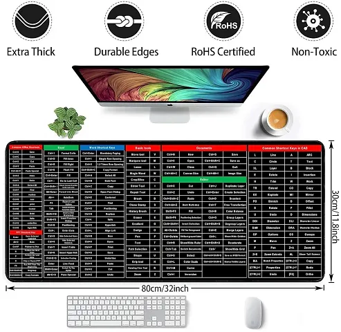 Anti-Slip Keyboard Pad with Cleaning Brush Combo